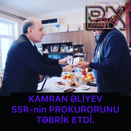KAMRAN ƏLİYEV TƏBRİK ETDİ