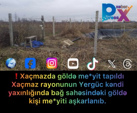 ❗️Xaçmazda göldə me*yiti tapılıb