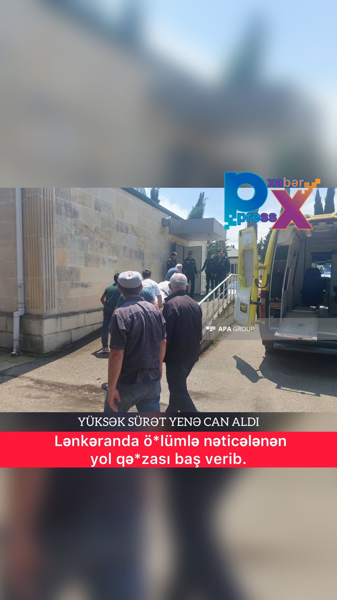 Lənkəranda ö*lümlə nəticələnən yol qə*zası baş verib.