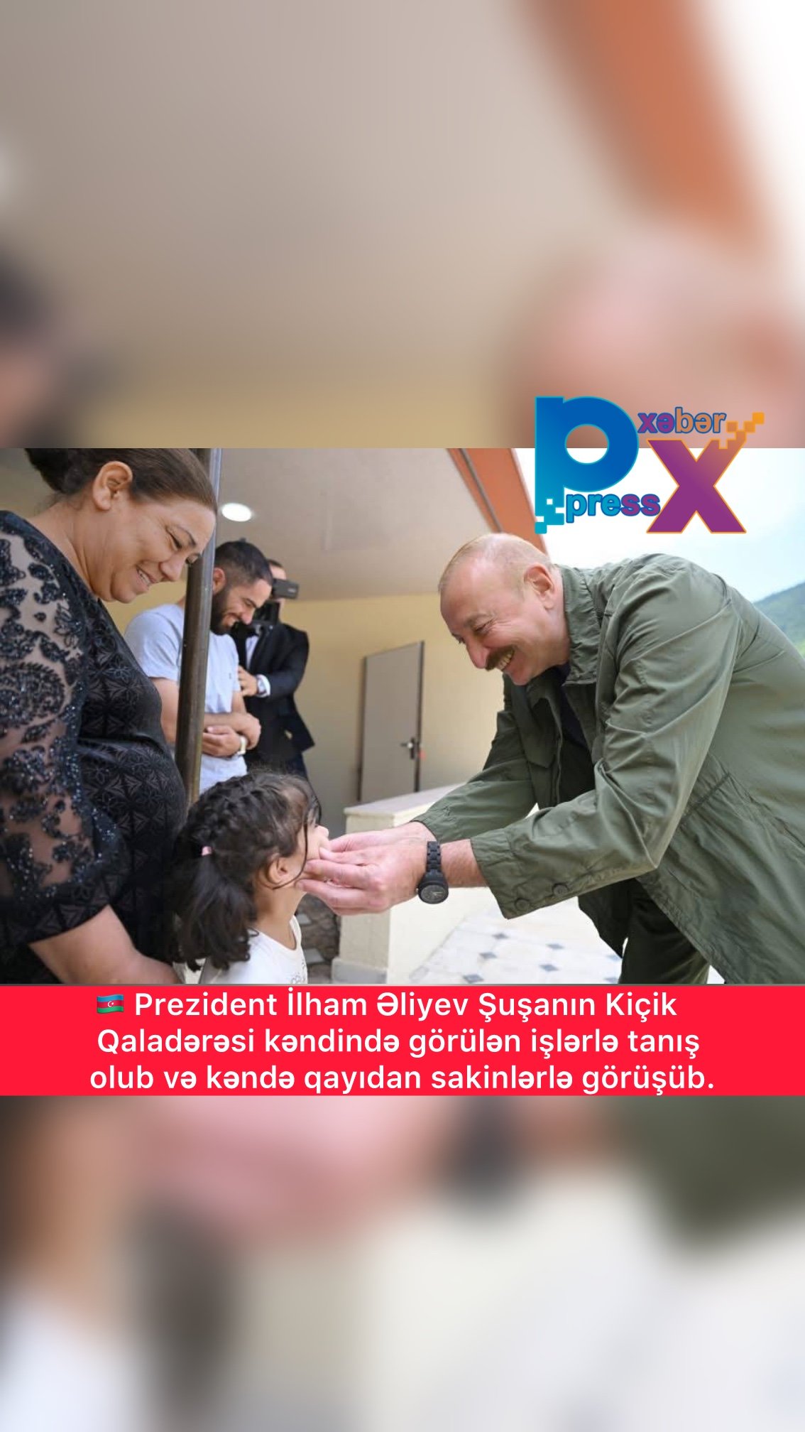 🇦🇿🇦🇿🇦🇿 Prezident İlham Əliyev Şuşanın Kiçik Qaladərəsi kəndində görülən işlərlə tanış olub və kəndə qayıdan sakinlərlə görüşüb.