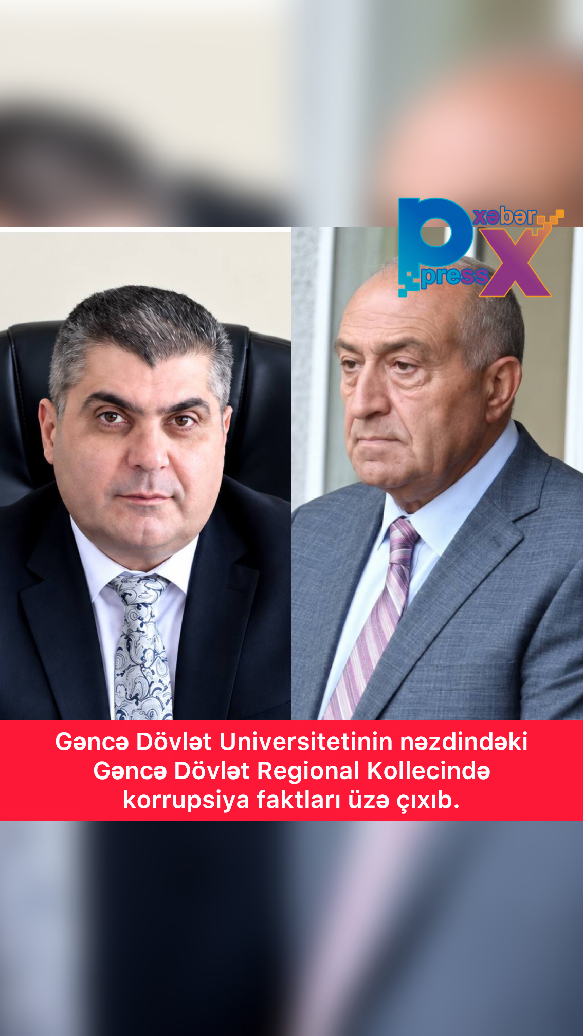 Gəncə Dövlət Universitetinin nəzdindəki Gəncə Dövlət Regional Kollecində korrupsiya faktları üzə çıxıb.